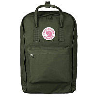 Городской рюкзак Fjallraven Kanken Laptop 17 Forest Green 20л (27173.660)