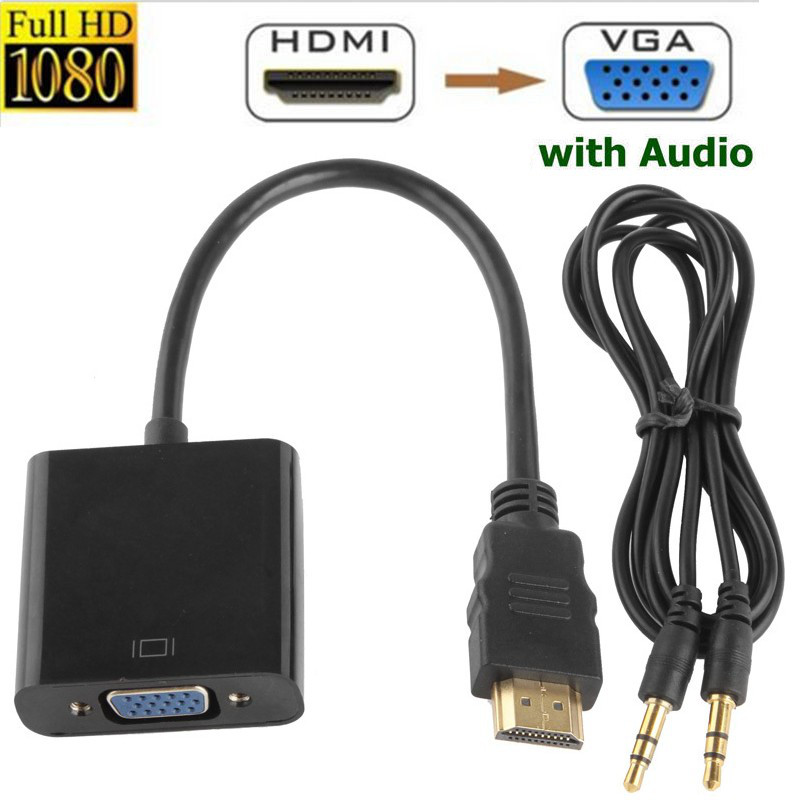 Перехідник HDMI в VGA з аудіовходом 3.5 мм, BLIS5305 Найкраща ціна!