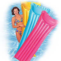 Пляжний Надувний Матрац із підголівником Intex 59703, 183 Х 69 см