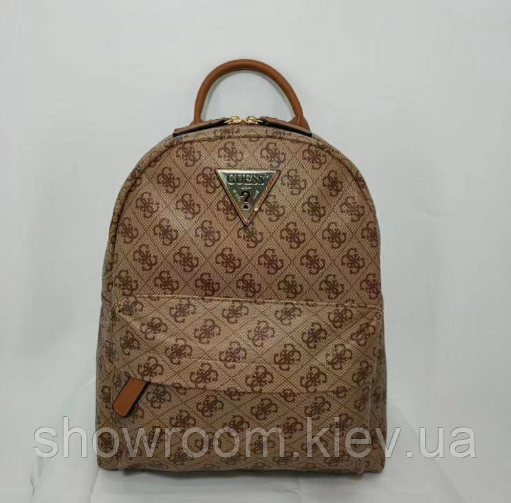 Жіночий брендовий рюкзак Guess (21903) коричневий