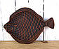 Глиняна форма для запікання риби "Камбала" 38 х 28.5 см, фото 3
