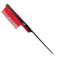 Расчёска - гребень для волос для начеса пластик 7027 (барбер, парикмахер, стрижка, мелирование, barber)