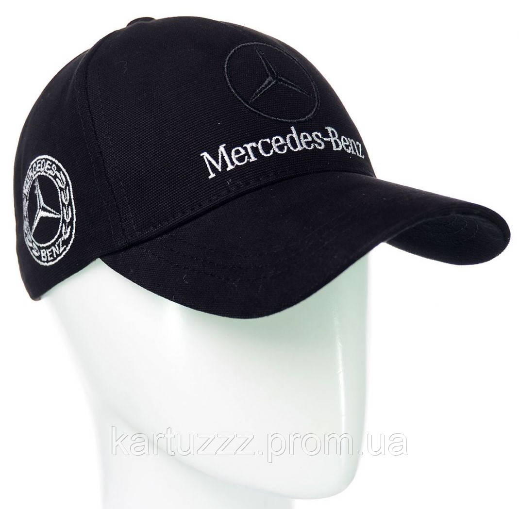 Автомобильная бейсболка кепка мерседес Mercedes-Benz плотная черного ...