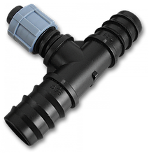 Трійник з'єднувач для трубки 16мм х2 / крапельна 
стрічка, DSTA04-16L