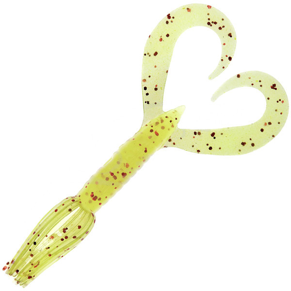Силікон Keitech Little Spider 3.5" (5 шт/уп) ц:pal#01 chartreuse red flake