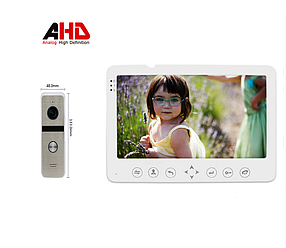 Комплект HD Відеодомофона DOM AHD 7W + панель виклику