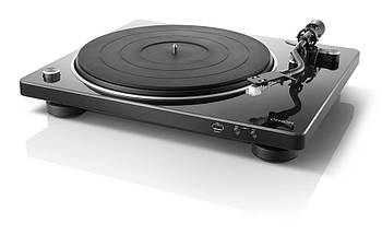 Програвач вінілових дисків Denon DP-450USB (з фоно коректором і АЦП-USB) Black (art.235456)