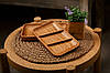 Дерев'яна таця - менажниця для подачі страв та закусок "Ніппо" ясень 29х16 см, фото 2
