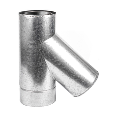 Трійник-сендвіч 45° ø160 мм 0,8 мм Нерж/Оц Aisi 321 Stalar (50493)