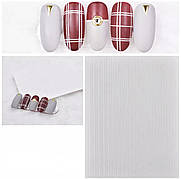 Гнучка 3D смужка - стрічка для дизайну нігтів She Nail White (Біла)