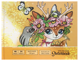 Альбом для малювання А5 Bourgeois 24 аркуші, 21576, БК209/27