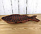 Глиняна тарілка для риби "Форель" 44.5 х 21 см, фото 3