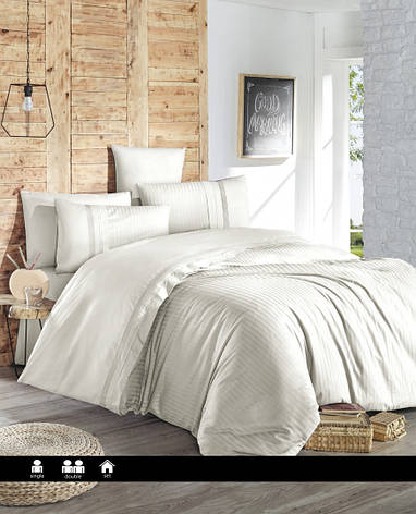 Постільна білизна First Choice Deluxe Ranforce - Gala Cream, фото 1