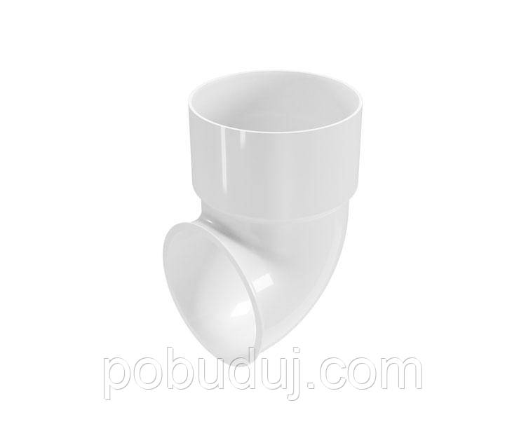 Коліно зливне 87,5° Regenau 80 біле, фото 1