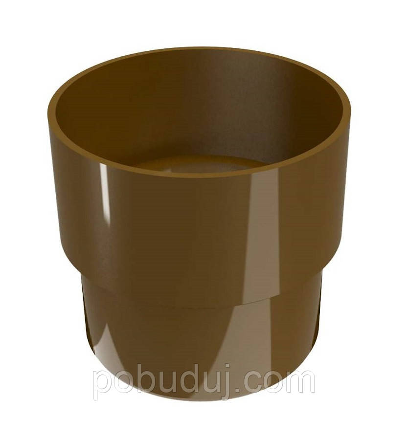 З'єднувач труби Regenau 125 коричневий, фото 1