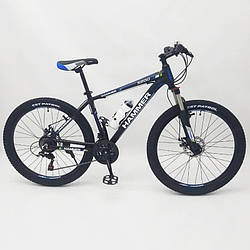 Стильний спортивний алюмінієвий велосипед S200, колеса 26*2.25, рама 17", синій