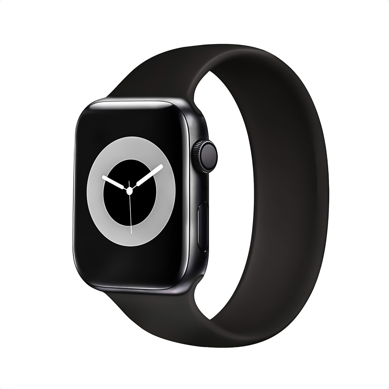 Ремінець Promate Loop-44L для Apple Watch 42-44 мм 1/2/3/4/5/6/7/SE Black (loop-44l.black), фото 1