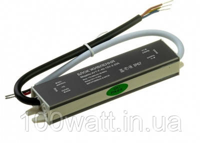Блок живлення герметичний AVT-F- 12V 3.33А 40W для світлодіодної стрічки IP67 1019872, фото 1