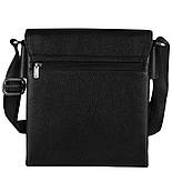 Чоловіча сумка із натуральної шкіри Desisan 350-01 чорна, фото 3