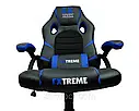 Крісло геймерське Extreme EX Blue чорно-синє ігрове, фото 5