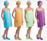 Подарунковий набір для сауни жіночий Merzuka пудровий, фото 2