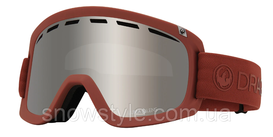 Гірськолижна маска Dragon Alliance D1 OTG Mauve 2 Лінзи Lumalens Silver Ionized/Lumalens Rose, фото 1