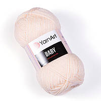 Yarnart BABY (Бейбі) № 854 світлий персик (Пряжа дитяча, нитки для в'язання)