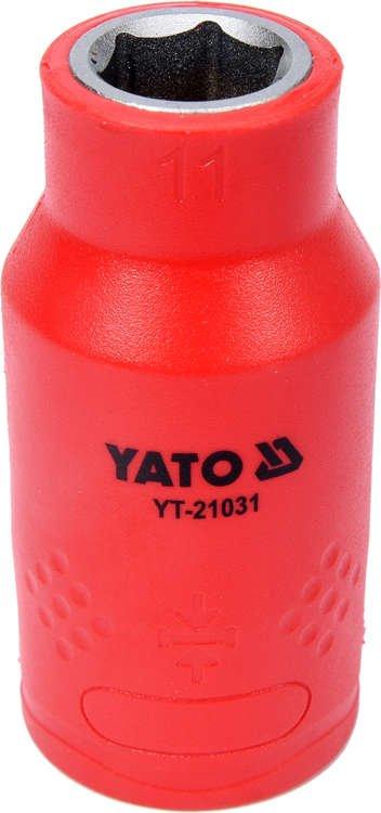 Шестигранна Головка торцева діелектрична 1/2" 11 мм / L= 55 VDE ДО 1000 В YATO YT-21031 (Польща)
