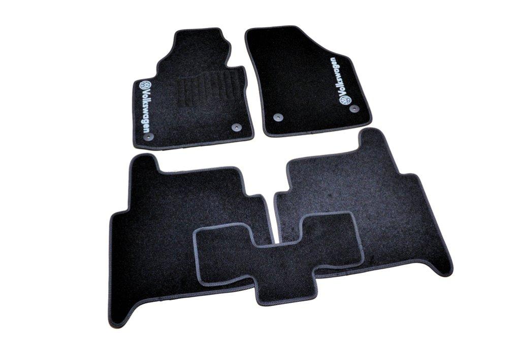 Коврики в салон ворс VW Touran (2010-) 5місць /черные 5шт, фото 1