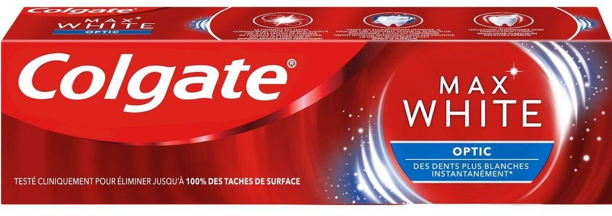 Паста Colgate MAX White 75 мл  OPTIC (червона упаковка)