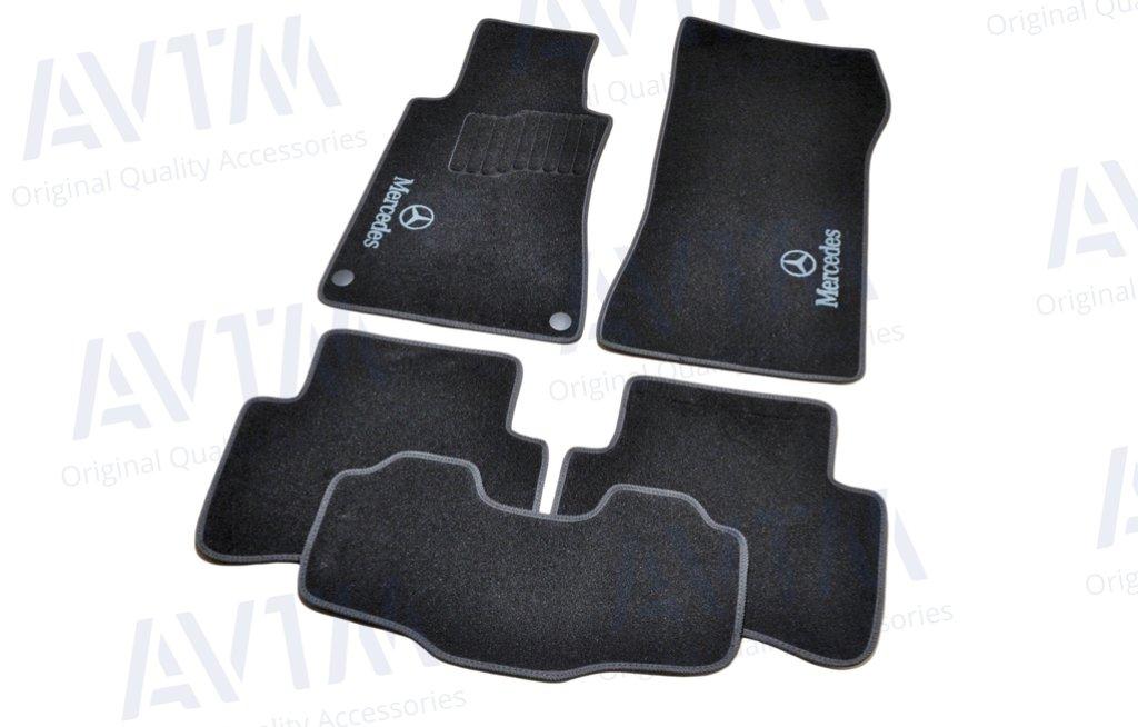 Килимки в салон ворс Mercedes C203 (2001-2007) /чорні, фото 1