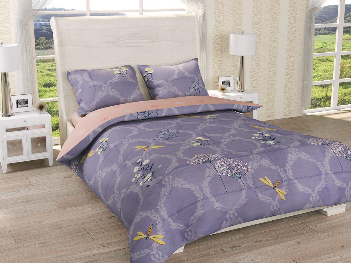 Постільна білизна Ранфорс Органік Р 554Д Leleka-Textile двоспальний кольоровий двоспальний Євро
