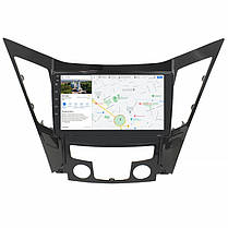 Штатна магнітола Lesko для Hyundai Sonata VI (YF) 2009-2014 екран 9" 2/32Gb Wi-Fi Base GPS Android Соната, фото 5