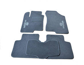 Килимки в салон ворс Hyundai Sonata (2004-2015) Сірі