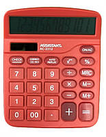 Калькулятор ASSISTANT АС-2312 red 12 разрядов