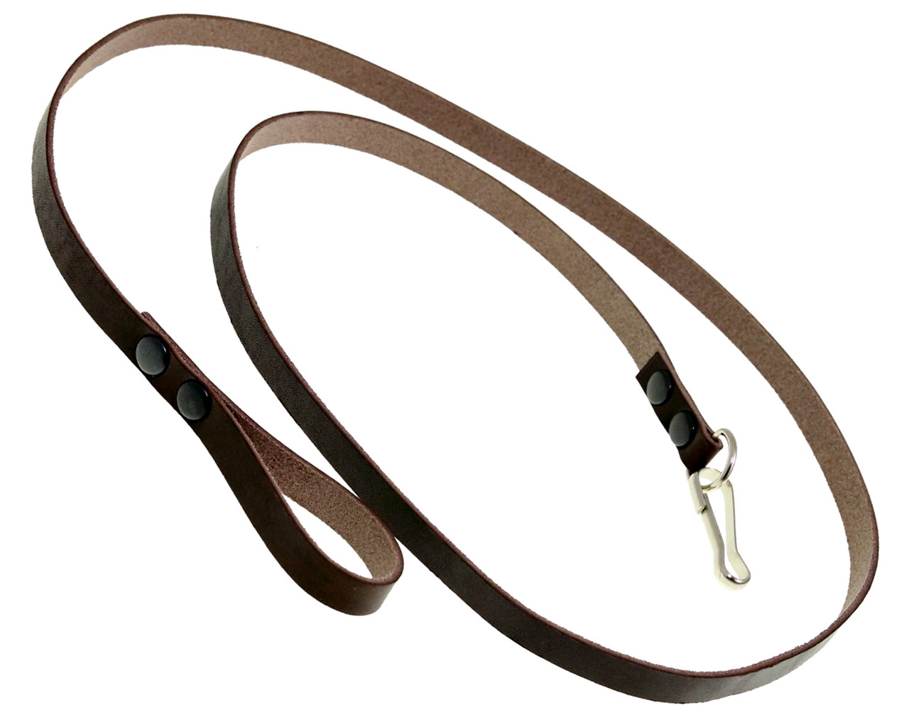 Ремінець страхувальний пістолетний, тренчик, страхувальний шнур (шкіра, коричневий), фото 1