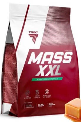 Високовуглеводний гейнер для набору маси Trec Nutrition MASS XXL 3 кг, фото 4