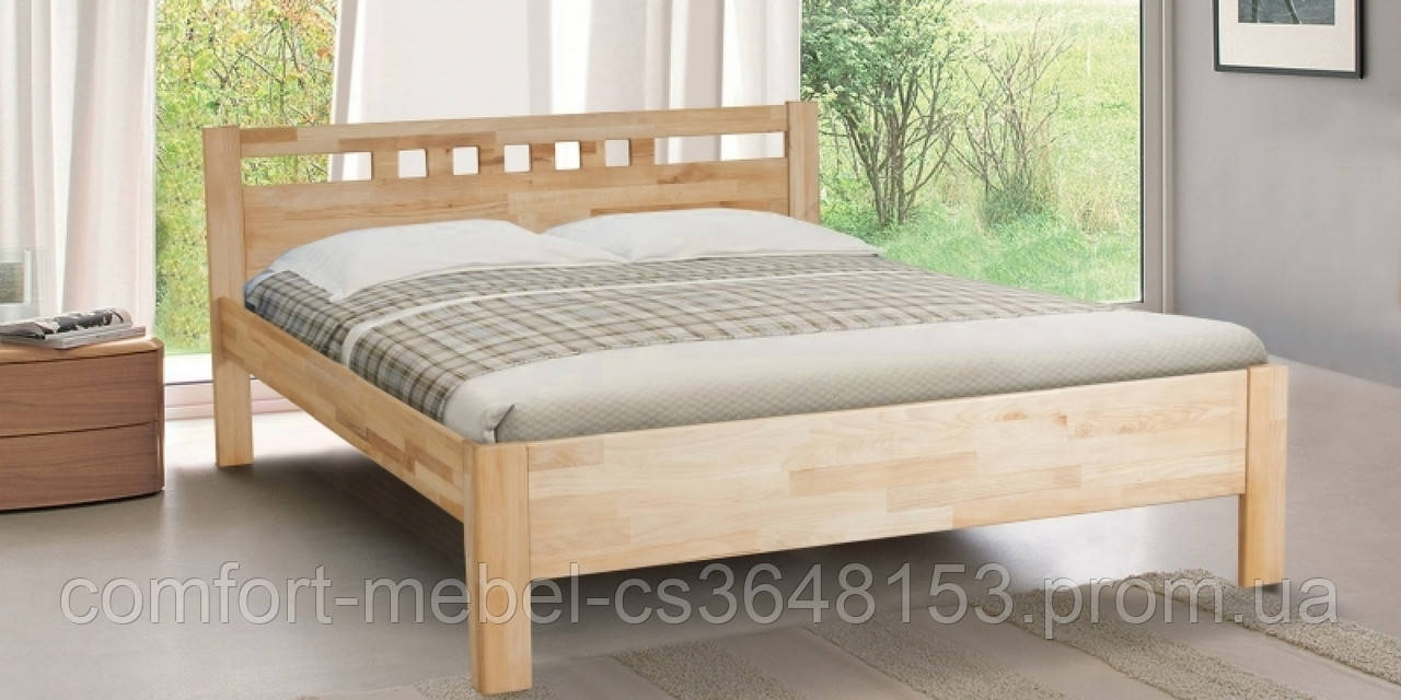 Кровать двуспальная SANDY Бук (Эко модерн) - фото 2 - id-p1571582426