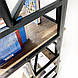 Кутова лофт-полиця для книг і журналів, фото 4