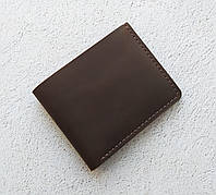 АКЦИЯ! Коричневый мужской кожаный кошелек, мужской тонкий бумажник из кожи, мужское портмоне из кожи