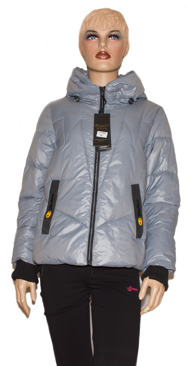 Жіноча куртка весна осінь коротка 48