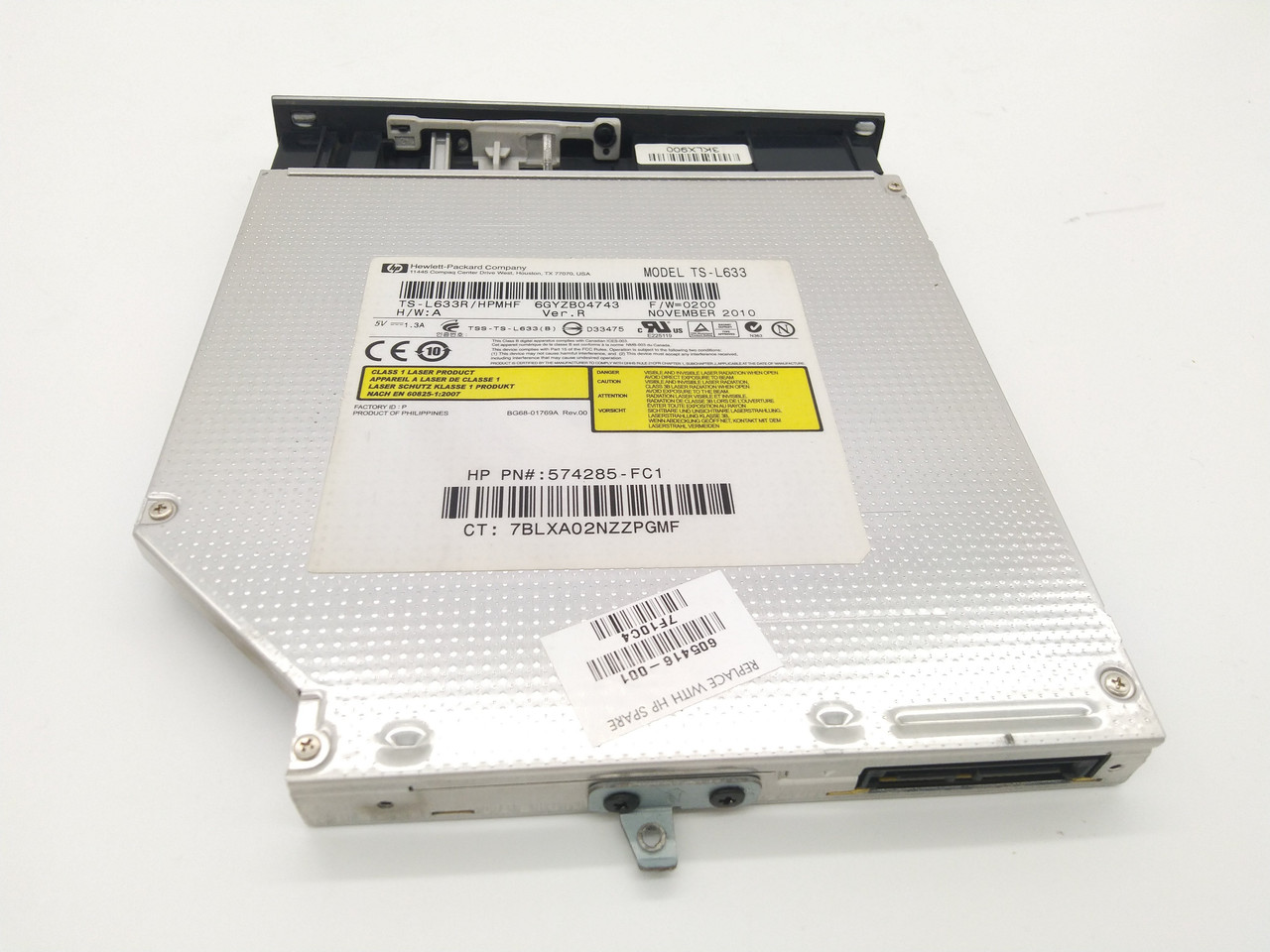 DVD-RW TS-L633R разом з заглушкою 3KLX900 для ноутбука HP Pavilion DV7 4150sr DV7 4000