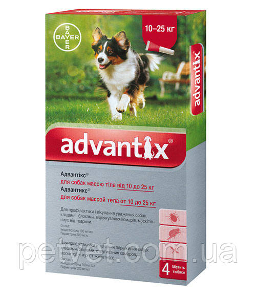Адвантикс Elanco капли для собак 10 - 25 кг. - фото 2 - id-p241538201