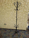 Кована вішалка підлогова чорна. Стійка. Вішак, фото 5