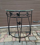 Столик маленький пристінний бежевий, фото 8
