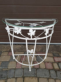 Столик маленький пристінний бежевий