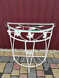 Столик маленький пристінний бежевий, фото 10