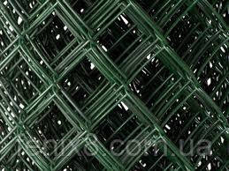 Сітка рабиця з ПВХ-покриттям 2,0 х 35 х 35 мм/1,5 м*10 м зелена BudmonsteR PRIME