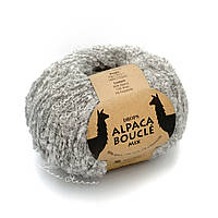 Пряжа Drops Alpaca Boucle 5110 Светло-серый