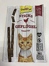 Палички з птицею для кішок Gimcat Sticks 4 шт.